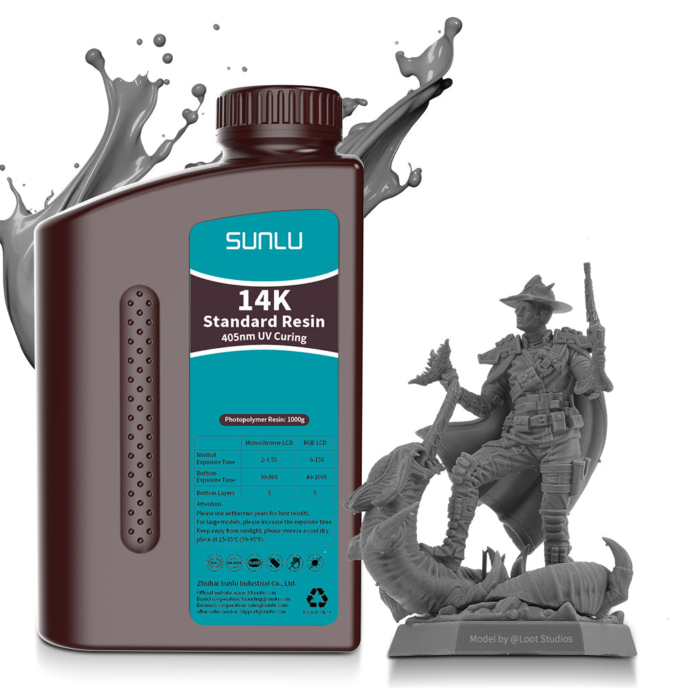 [MOQ: 5 Bottles] 14K Standard Resin and Redwax Resin 1000g