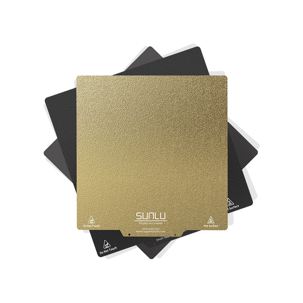 3D Printing PEI Build Plate, Spring Steel Frosted Build Surface, fits all FDM Printer with 235*235mm Build Size, 2A+1B Main image