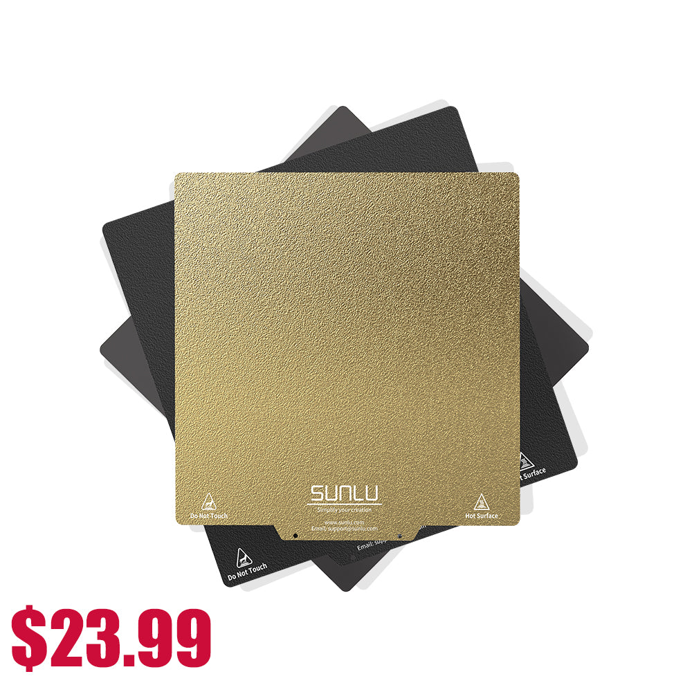 3D Printing PEI Build Plate, Spring Steel Frosted Build Surface, fits all FDM Printer with 235*235mm Build Size, 2A+1B Secondary image