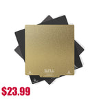 3D Printing PEI Build Plate, Spring Steel Frosted Build Surface, fits all FDM Printer with 235*235mm Build Size, 2A+1B