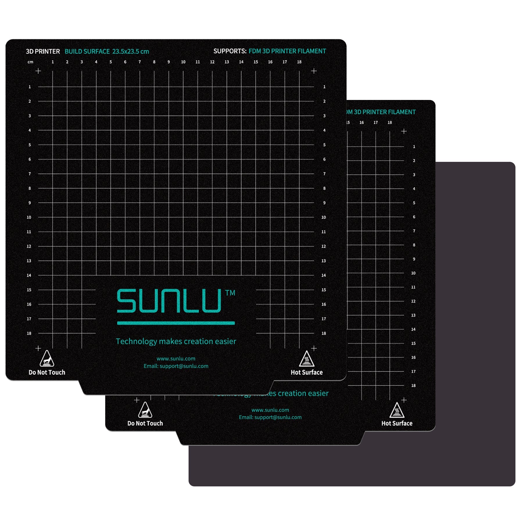 3D Printer Flexible Removable Magnetic Build Plate Heated Bed, 2A+1B( 235*235mm or 310*310mm) Secondary image