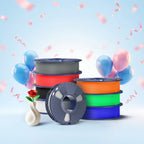 250g Spool PLA, PLA+, PLA+2.0, PLA Meta Multicolor Filament Bundle, 250g*8 Rolls