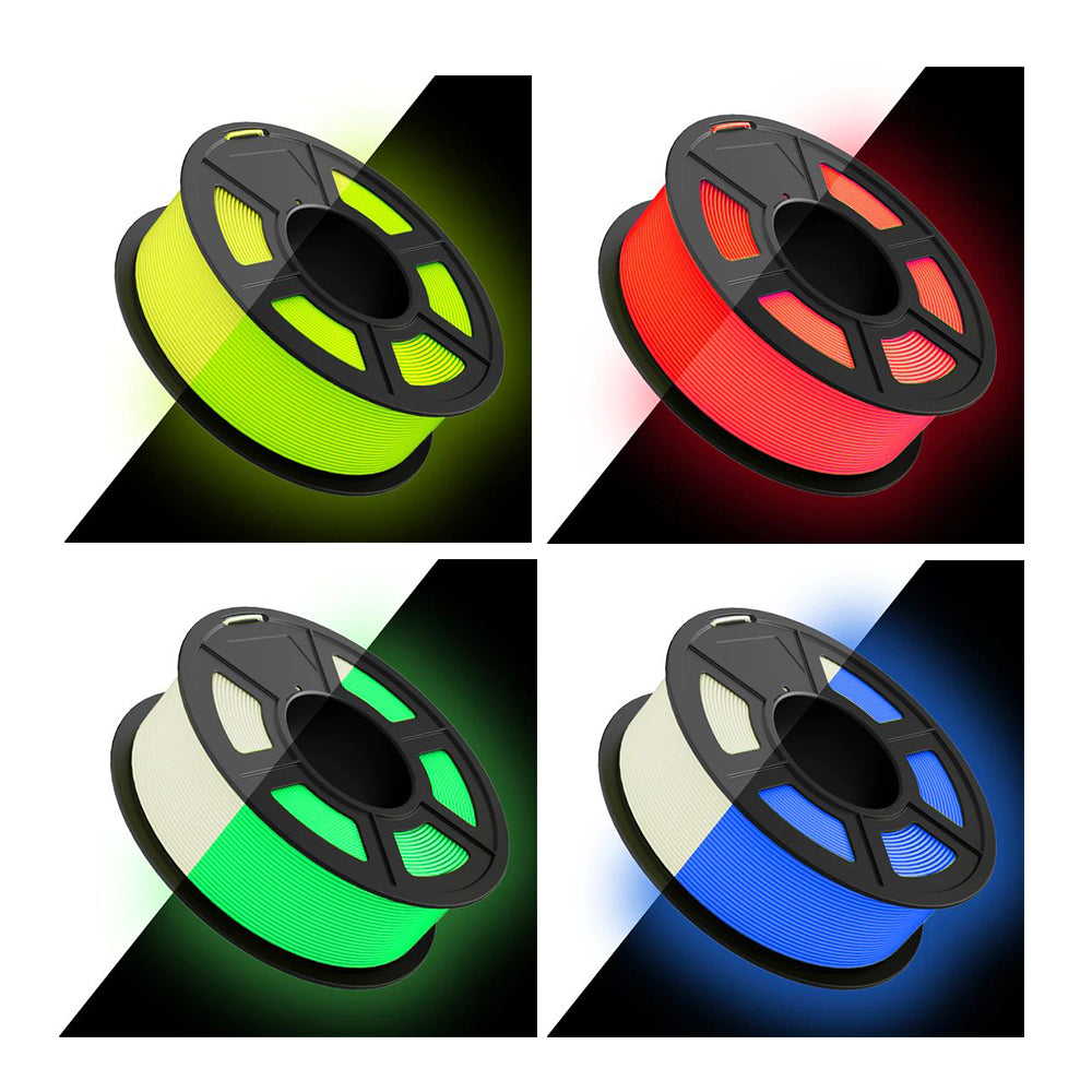 [MOQ: 3KG] Glow in The Dark (Luminous) PLA 3D Printer Filament 1KG