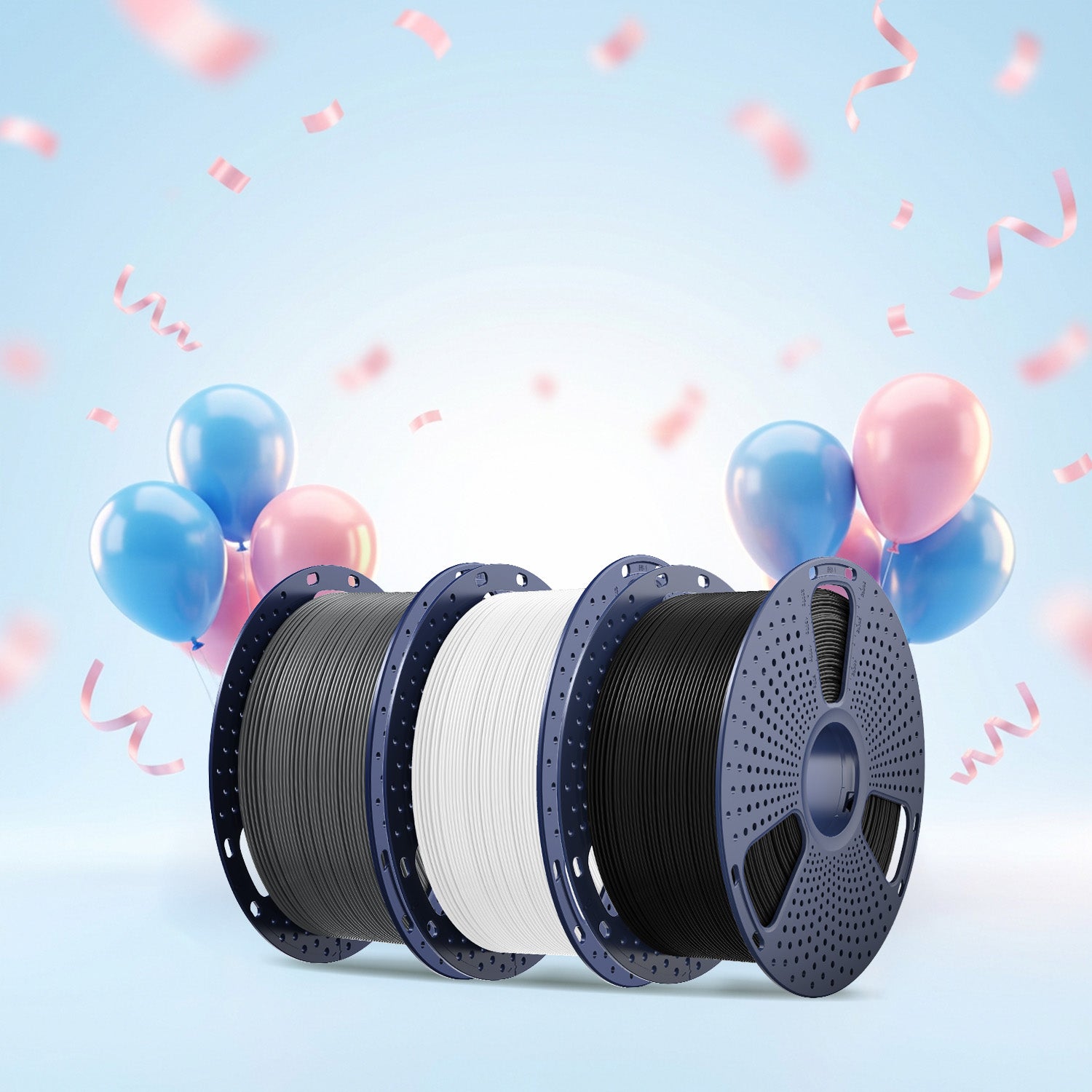 [Bigger Size, Longer Use, No Waste] 3KG Large Spool PLA Series 3D Printer Filament Collection Main image