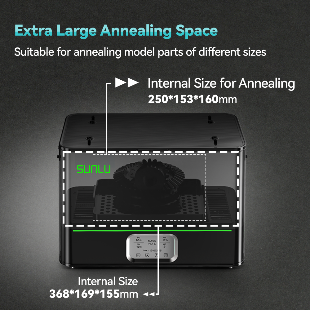 SUNLU FilaDryer E2, Up to 110℃, Professional Drying and Annealing, Born for Engineering 3D Printing Filaments