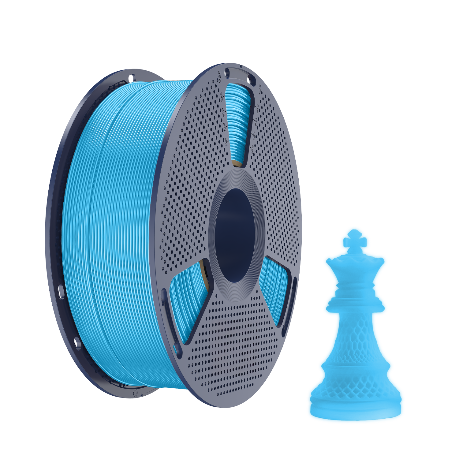 [MOQ: 3KG] Glow in The Dark (Luminous) PLA 3D Printer Filament 1KG