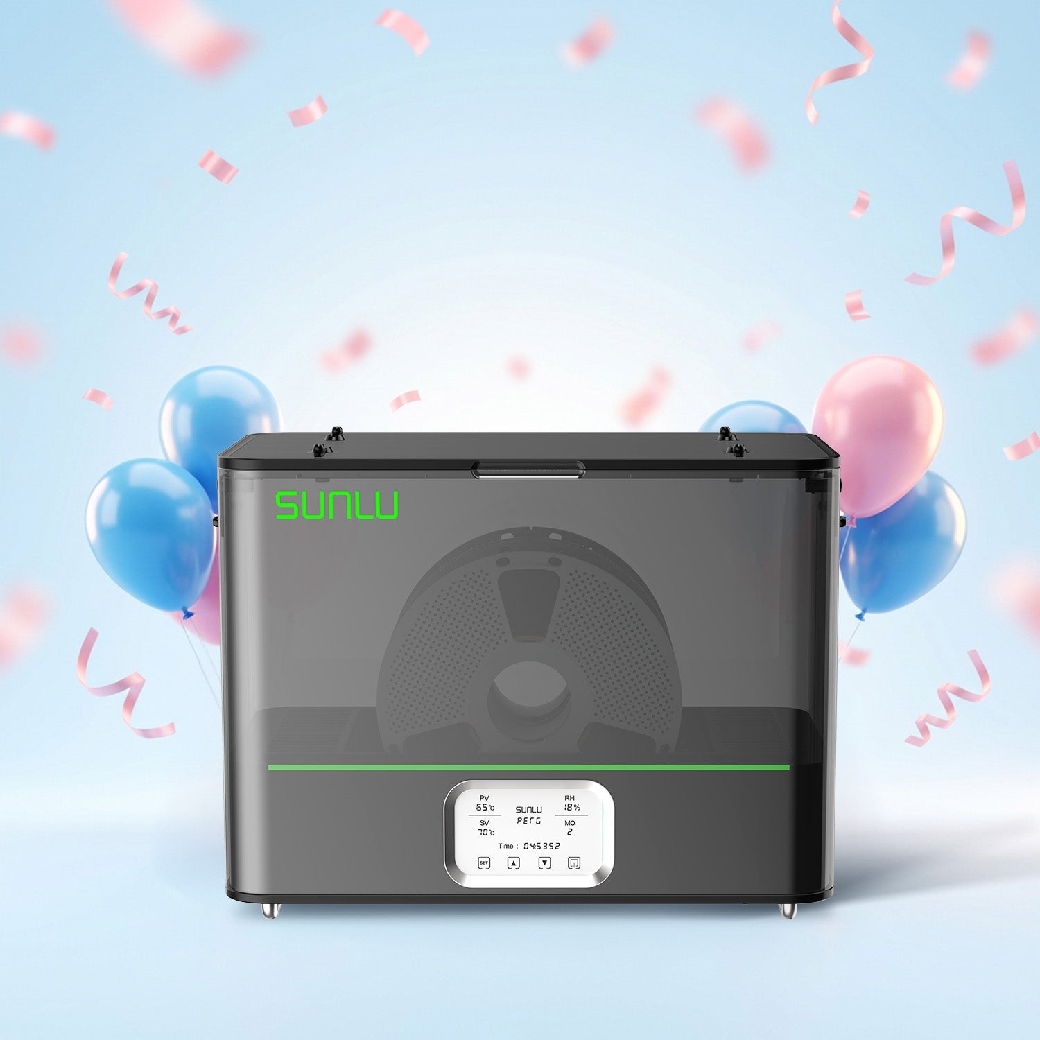 SUNLU FilaDryer E2, Up to 110℃, Professional Drying and Annealing, Born for Engineering 3D Printing Filaments