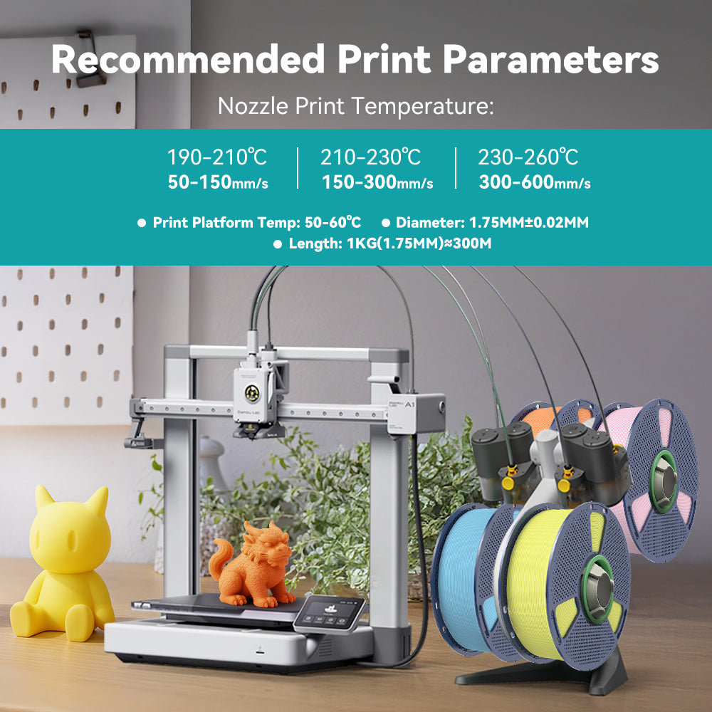 [MOQ: 6KG] High Speed Matte PLA 3D Printer Filament 1KG