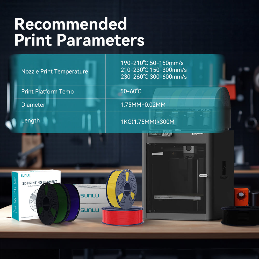 [MOQ: 6KG] High Speed PLA+(PLA Plus), HS_PLA+ 3D Printer Filament 1KG