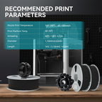 Nylon-12 Carbon Fiber (PA12-CF) 3D Printer Filament 1KG