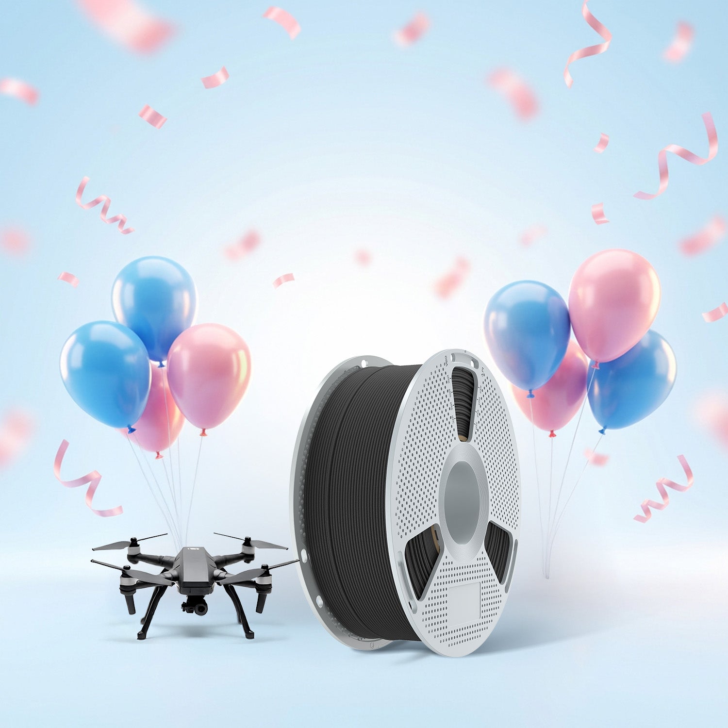 Nylon-12 Carbon Fiber (PA12-CF) 3D Printer Filament 1KG Main image