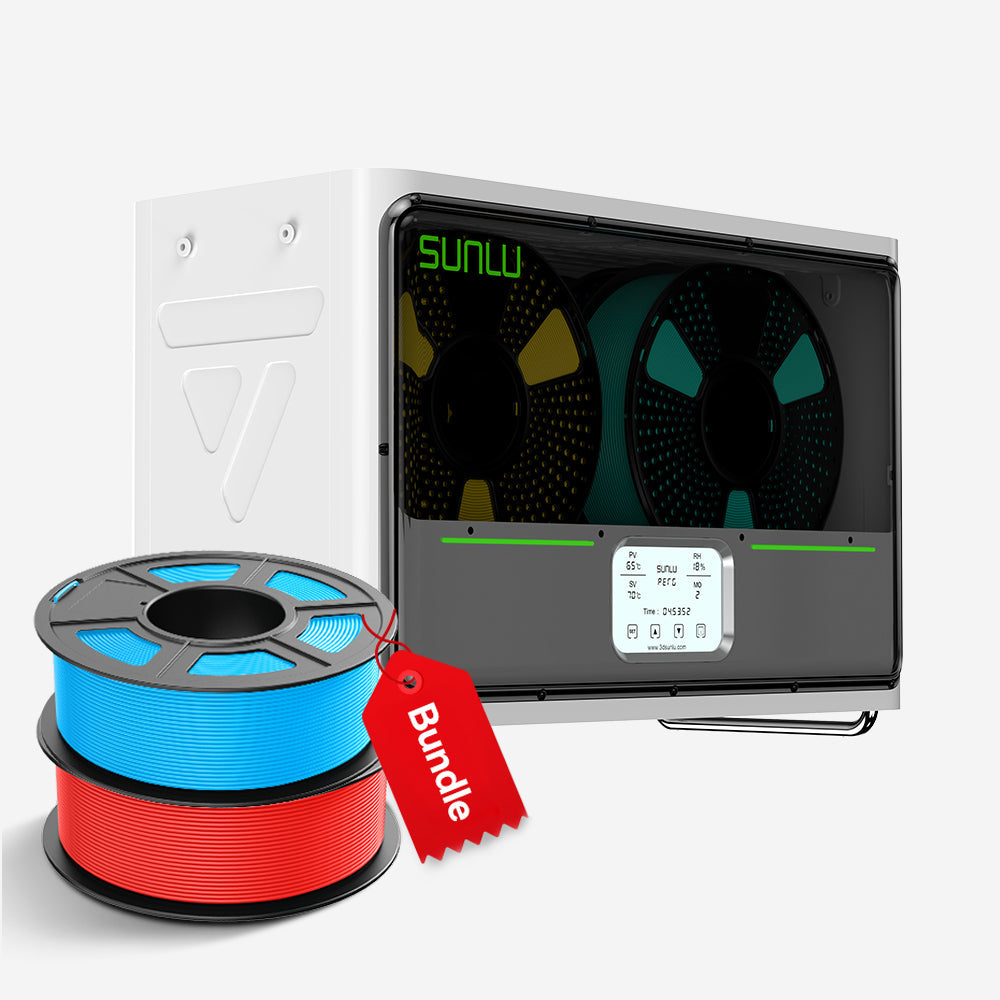 SUNLU FilaDryer S4, Temperature Balance and High Efficiency, the First Dryer for 4 Spools Capacity