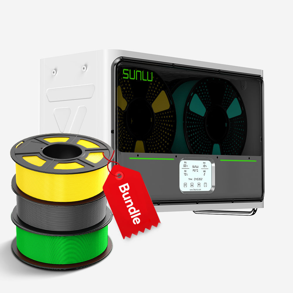 SUNLU FilaDryer S4, Temperature Balance and High Efficiency, the First Dryer for 4 Spools Capacity