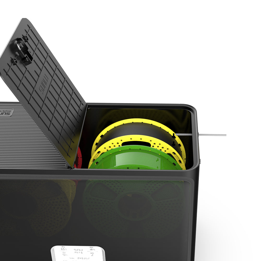 SUNLU FilaDryer S4, Temperature Balance and High Efficiency, the First Dryer for 4 Spools Capacity