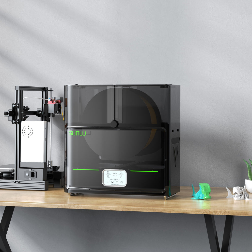 SUNLU FilaDryer S4, Temperature Balance and High Efficiency, the First Dryer for 4 Spools Capacity