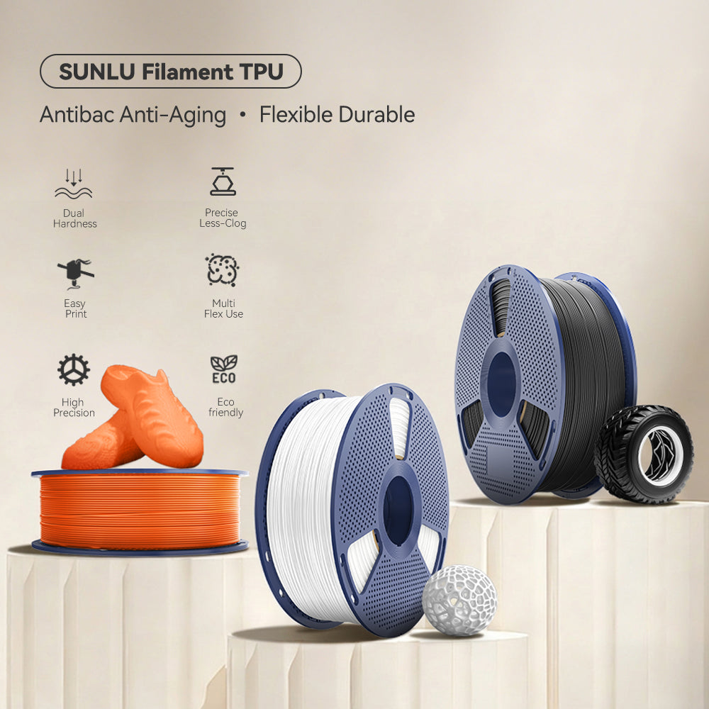 [MOQ: 3KG] TPU 3D Printer Filament 1KG, TPU 90A/TPU 95A