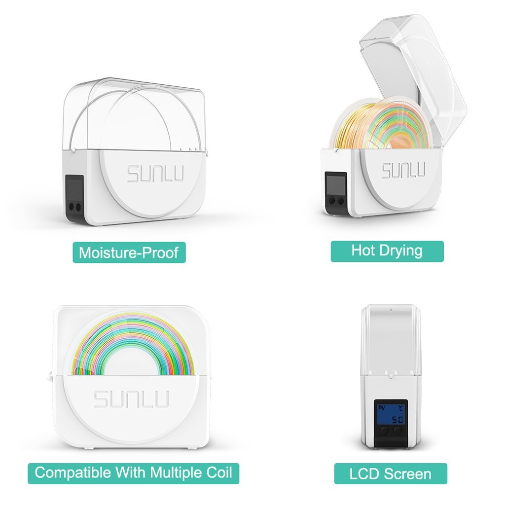 Get PLA at $6.6/KG | SUNLU S1 Plus Filament Dryer and PLA Filament Bundle