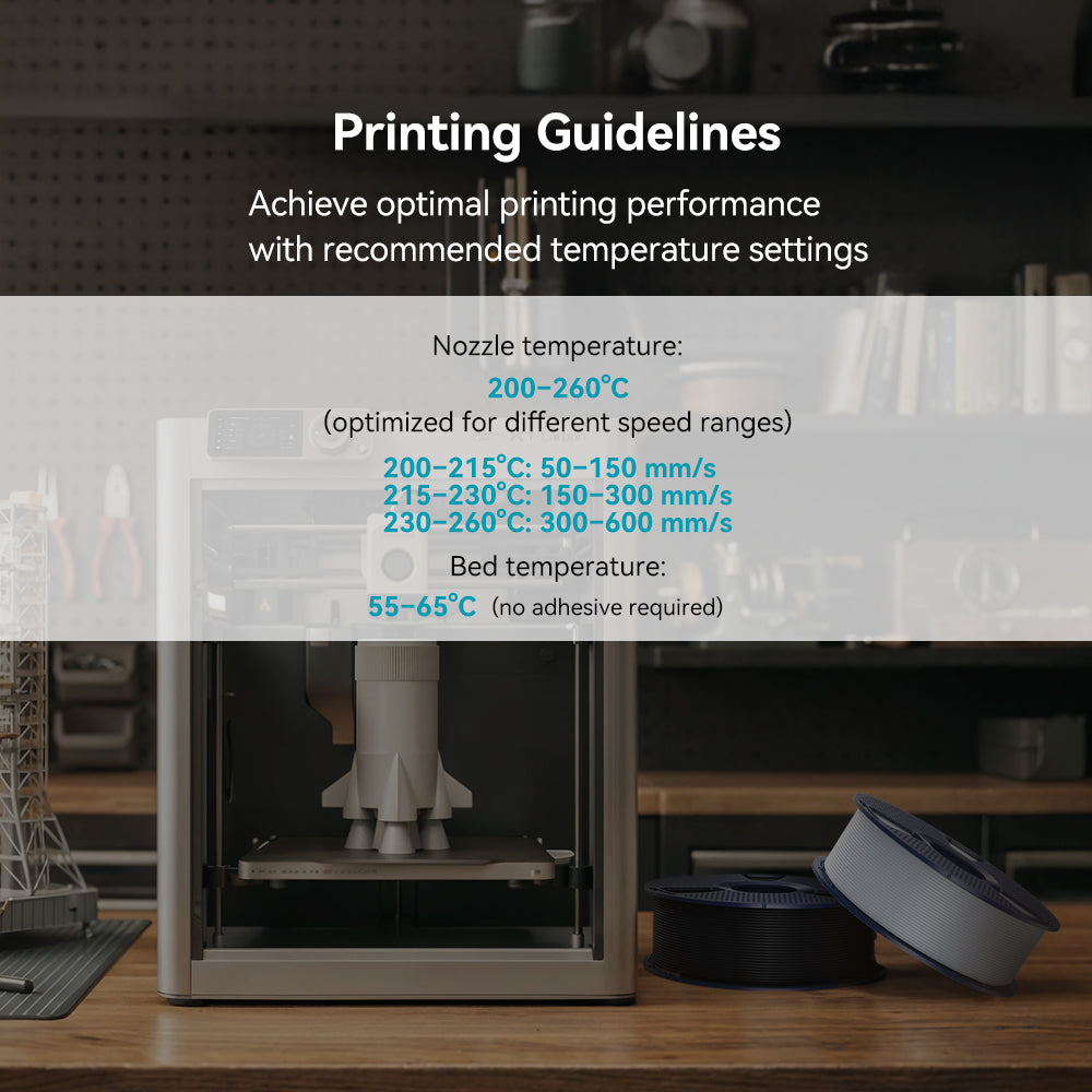 [MOQ: 6KG] High Speed PLA+ 2.0(HSPLA Plus 2.0), High Speed 3D Printer Filament 1KG