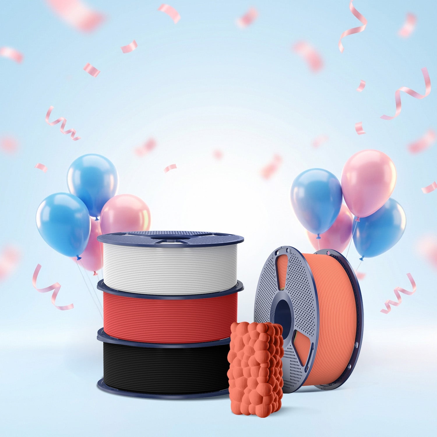 [MOQ: 6KG] High Speed Matte PETG 3D Printer Filament 1KG Main image