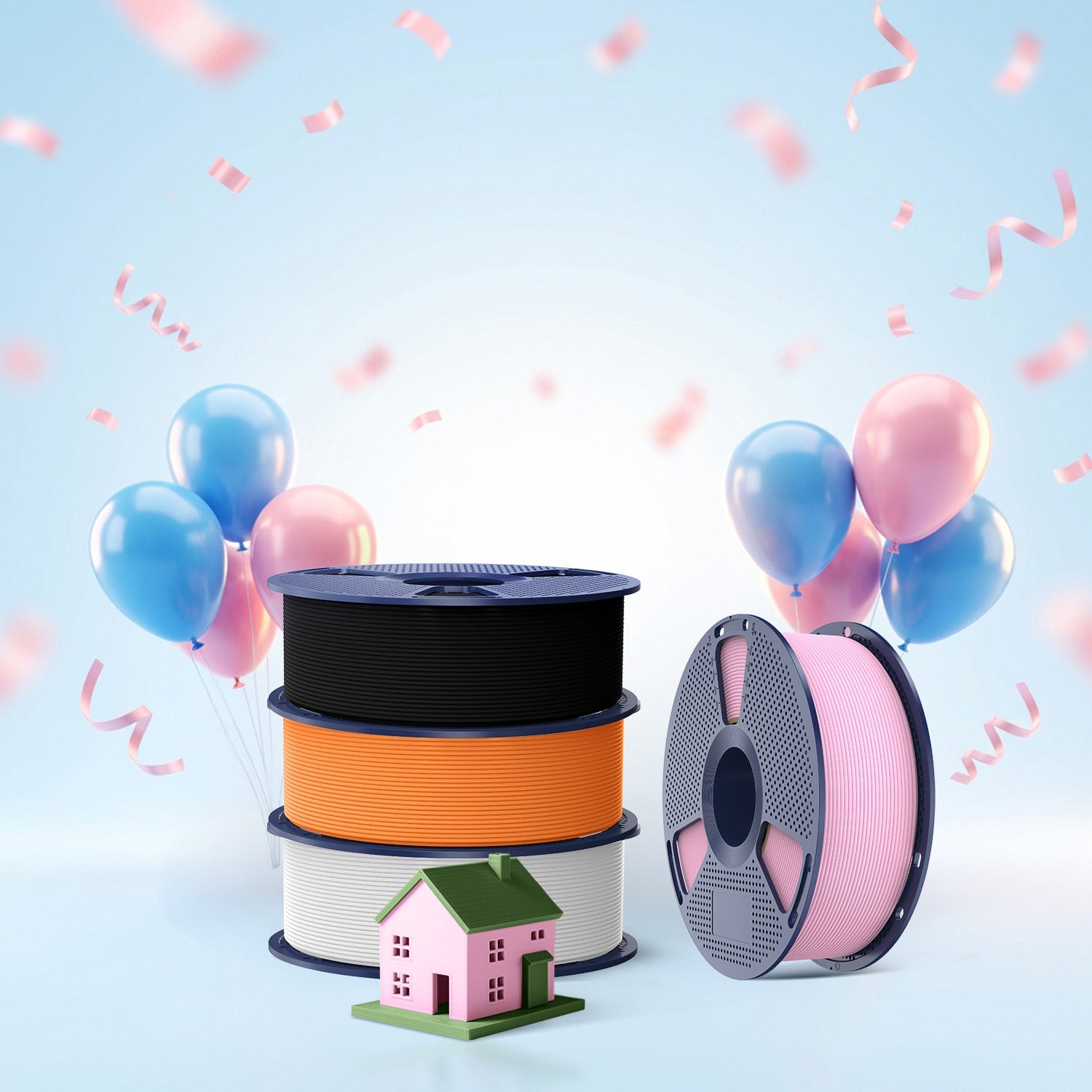 [MOQ: 6KG] High Speed Matte PLA 3D Printer Filament 1KG Main image