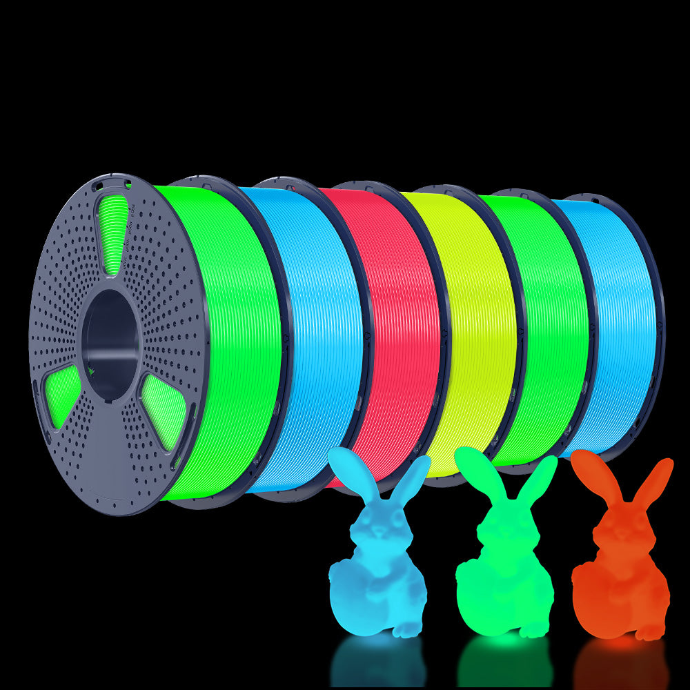 [MOQ: 3KG] PETG Glow in The Dark (Luminous) 3D Printer Filament 1KG