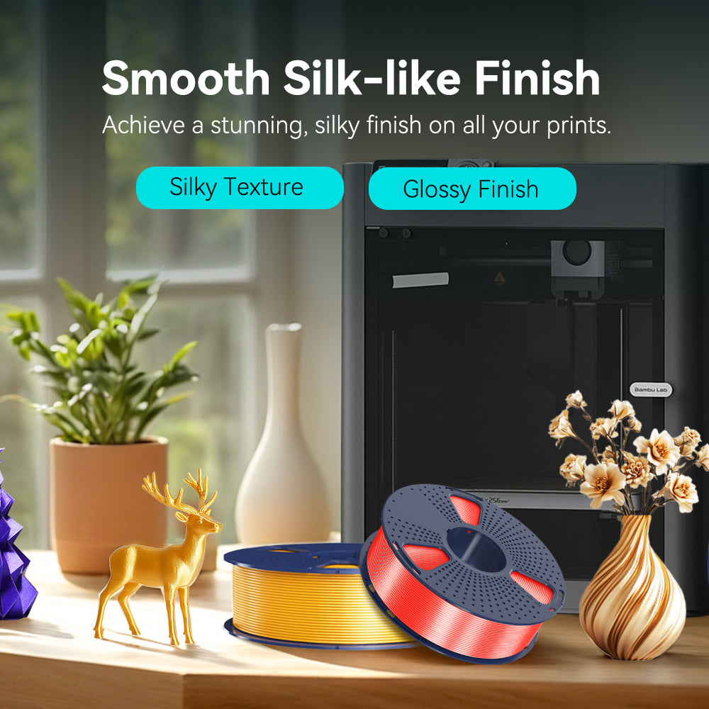 [MOQ: 6KG] SILK 3D Printer Filament 1KG Secondary image