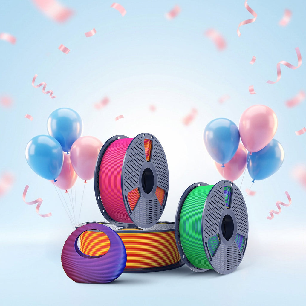 SUNLU Matte PLA Dual-Color 3D Printer Esthenic Filament 1KG, Seamless Two-Tone Shifts & Soft Matte Finish