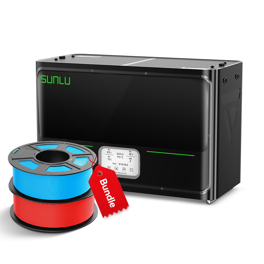 SUNLU FilaDryer S4, Temperature Balance and High Efficiency, the First Dryer for 4 Spools Capacity