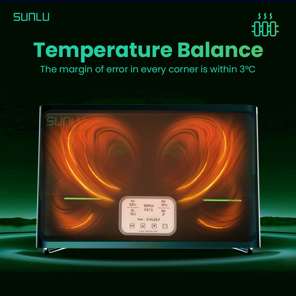 SUNLU FilaDryer S4, Temperature Balance and High Efficiency, the First Dryer for 4 Spools Capacity