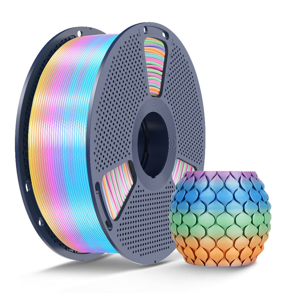 [MOQ: 3KG] PLA, SILK, PETG Rainbow Filament 3D Printer Filament 1KG