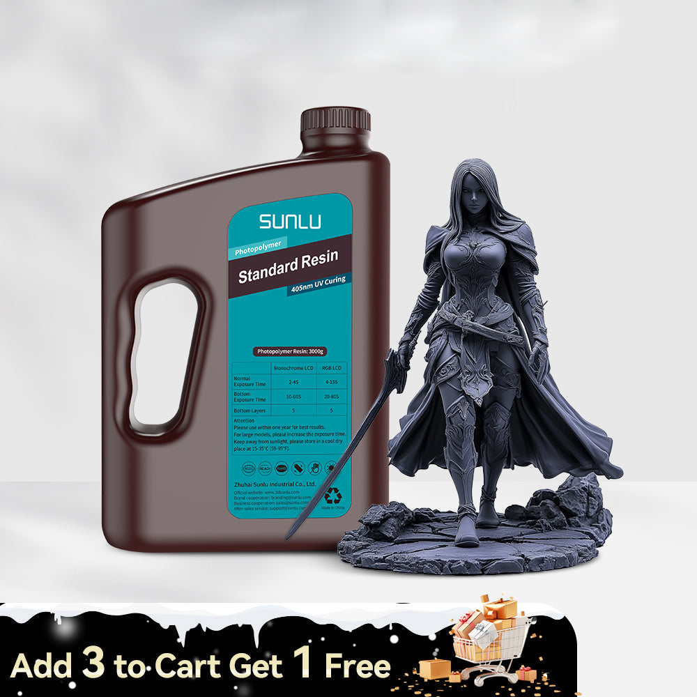 [Get 3 for the Price of 2] 3000G Standard Resin,  Standard Plus Resin, ABS Like Resin, Water-wash Standard Resin, High-tough Resin Main image