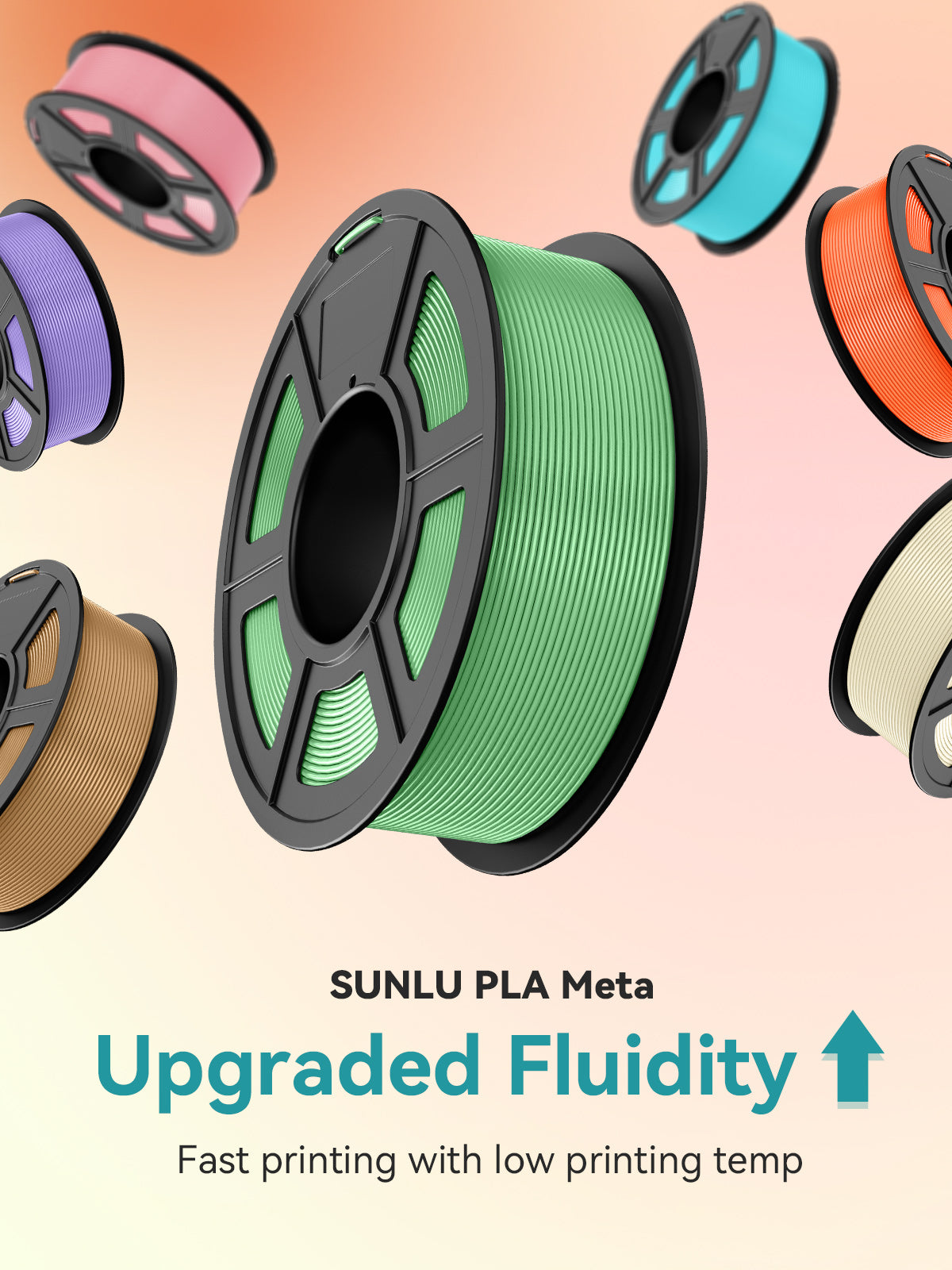 PLA Meta(Macaron Colors) 3KG Large Spool 3D Printer Filament 3KG