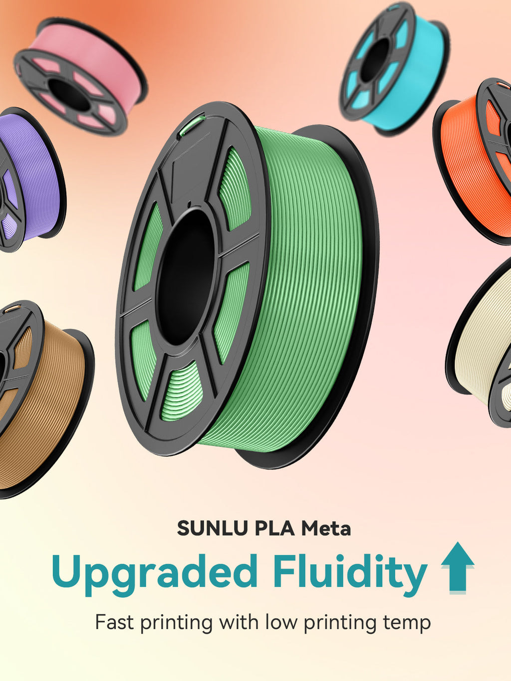 [MOQ: 6KG] PLA Macaron Colors (PLA Meta) 3D Printer Filament 1KG