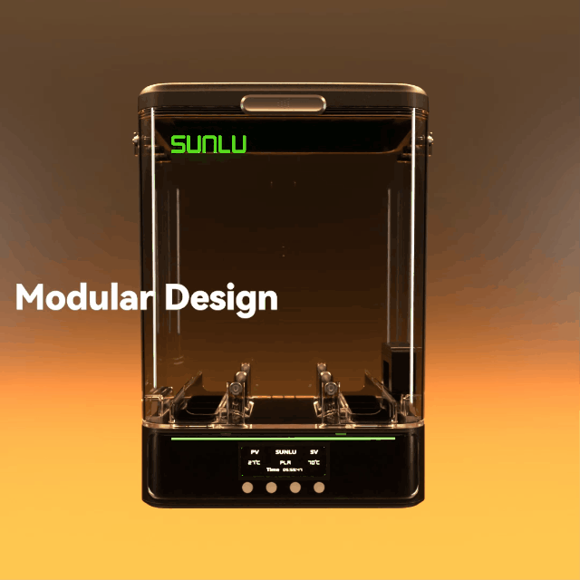 SUNLU FilaDryer SP2, 2-in-1 Filament Dryer Combine with Storage Box, Compatible with spool size 1kg×2 or 2kg×1 or 3kg×1 Secondary image