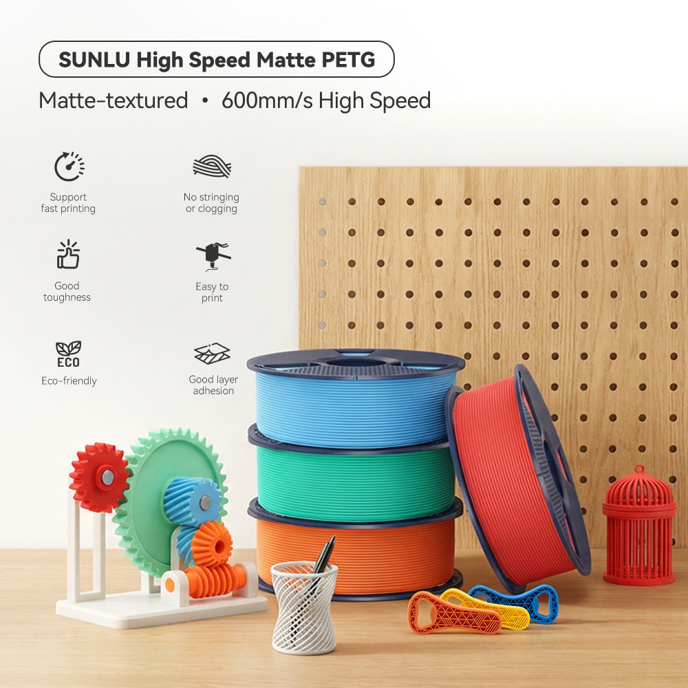 [MOQ: 6KG] High Speed Matte PETG 3D Printer Filament 1KG Secondary image