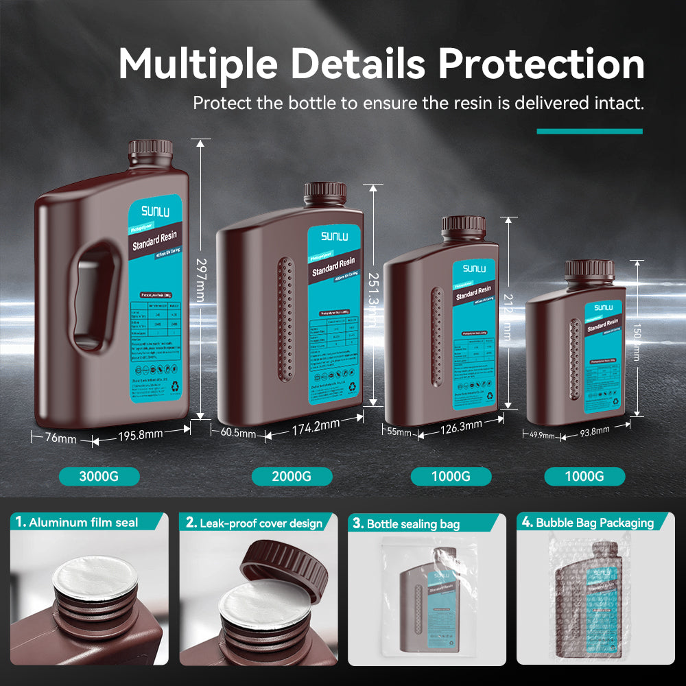 [Get 3 for the Price of 2] 3000G Standard Resin,  Standard Plus Resin, ABS Like Resin, Water-wash Standard Resin, High-tough Resin