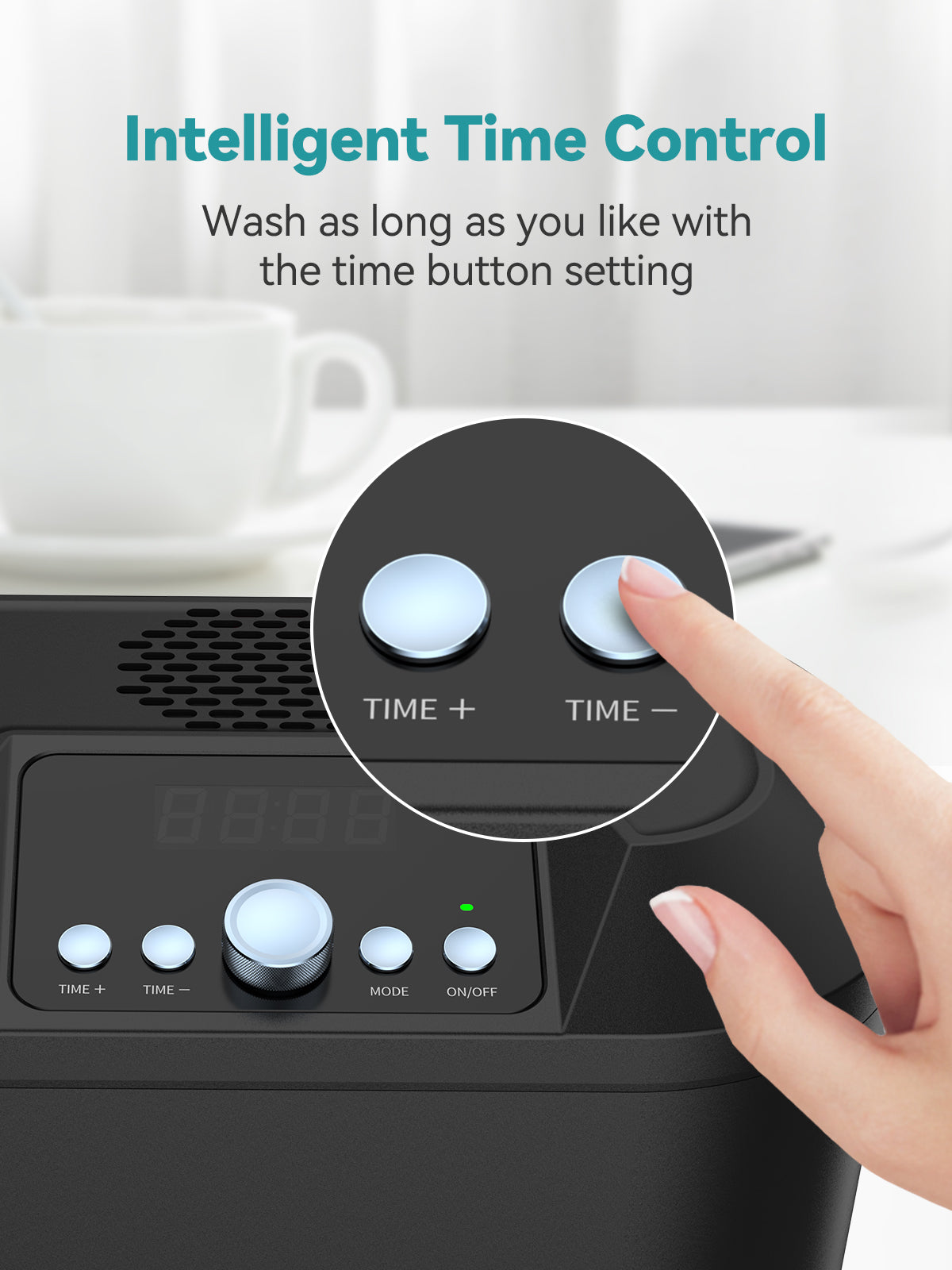 Ultrasonic Cleaner 2.7L with Multi-Speed Options and Time Control